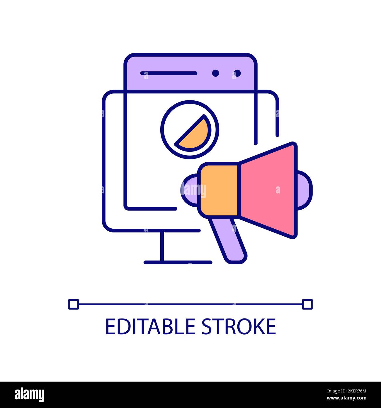 Promotional campaign RGB color icon Stock Vector Image & Art - Alamy