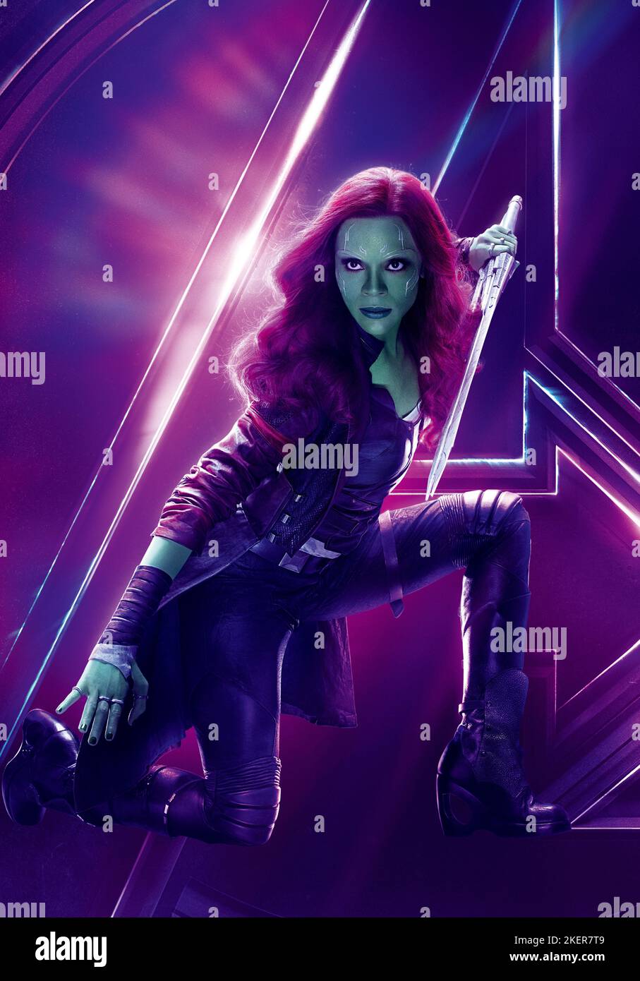 ZOE SALDANA in AVENGERS: INFINITY WAR (2018), directed by ANTHONY RUSSO