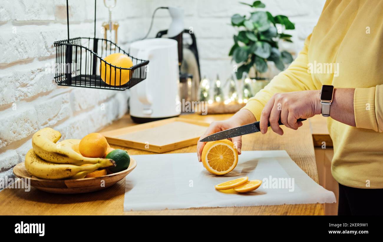 How to Dry Orange Slices for Holiday Decor. Process of Drying Orange