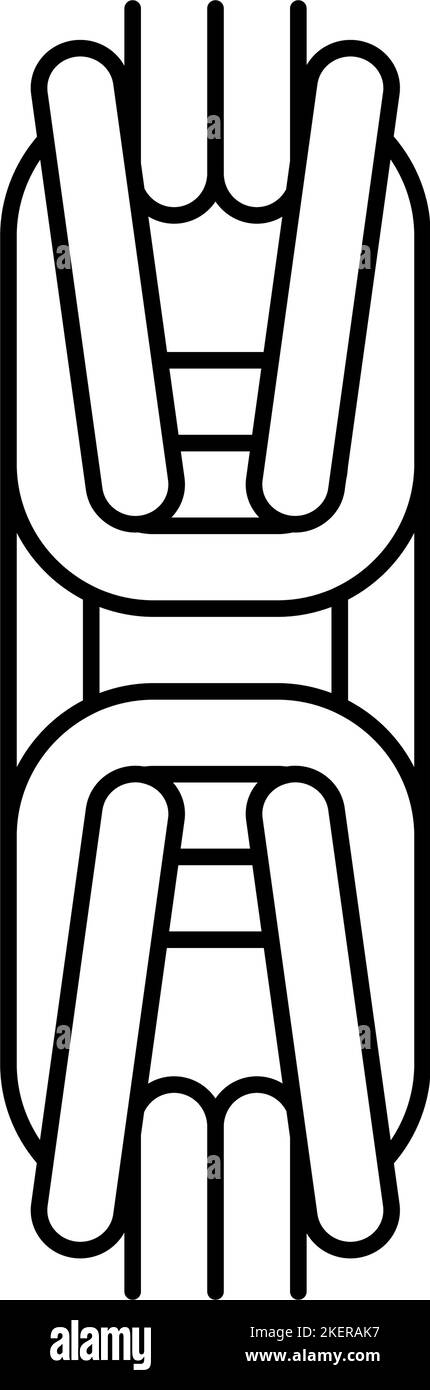 byzantine chain line icon vector illustration Stock Vector Image & Art ...