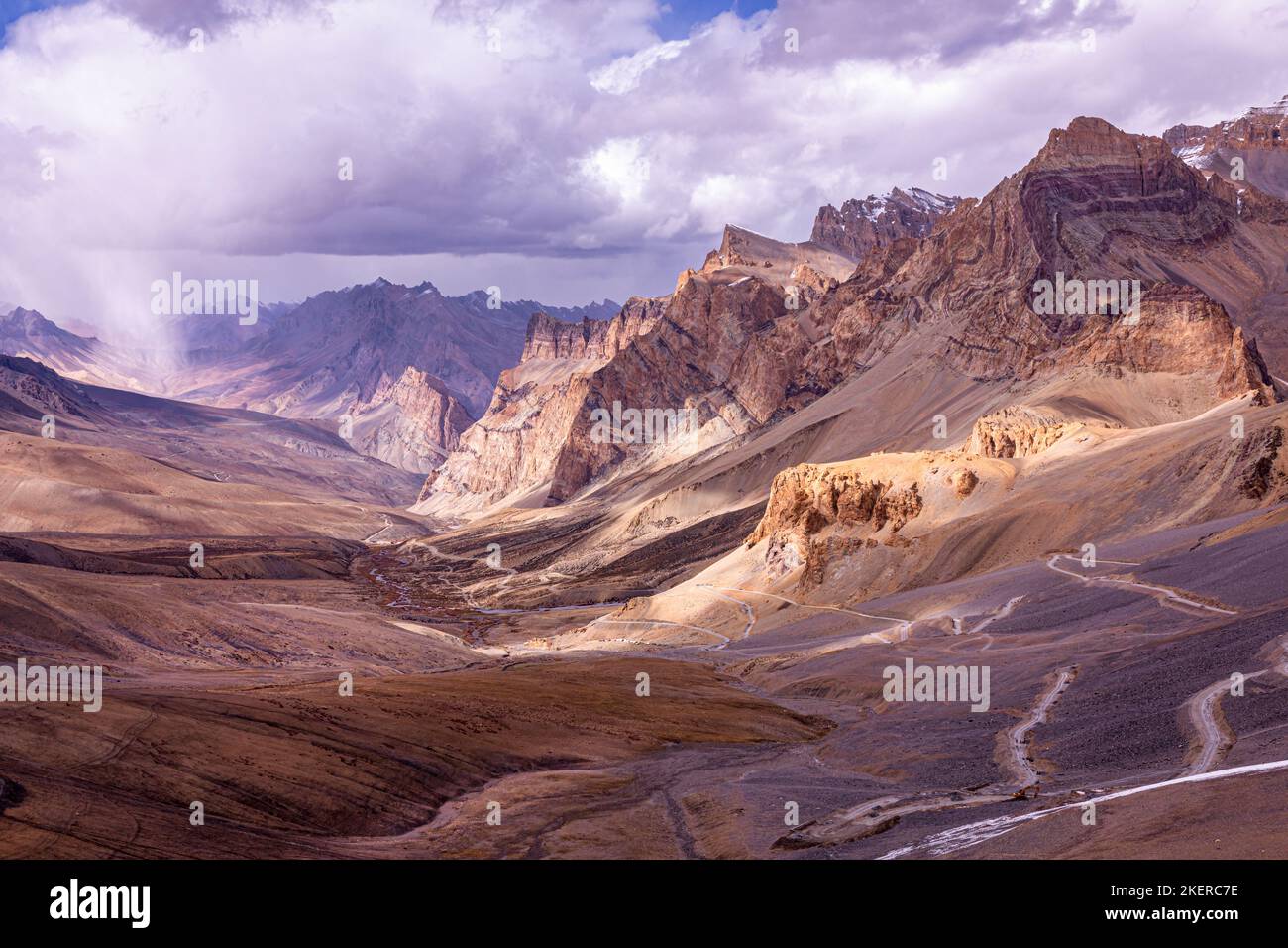 Landscape in the area of Photoksar, Ladakh, India Stock Photo