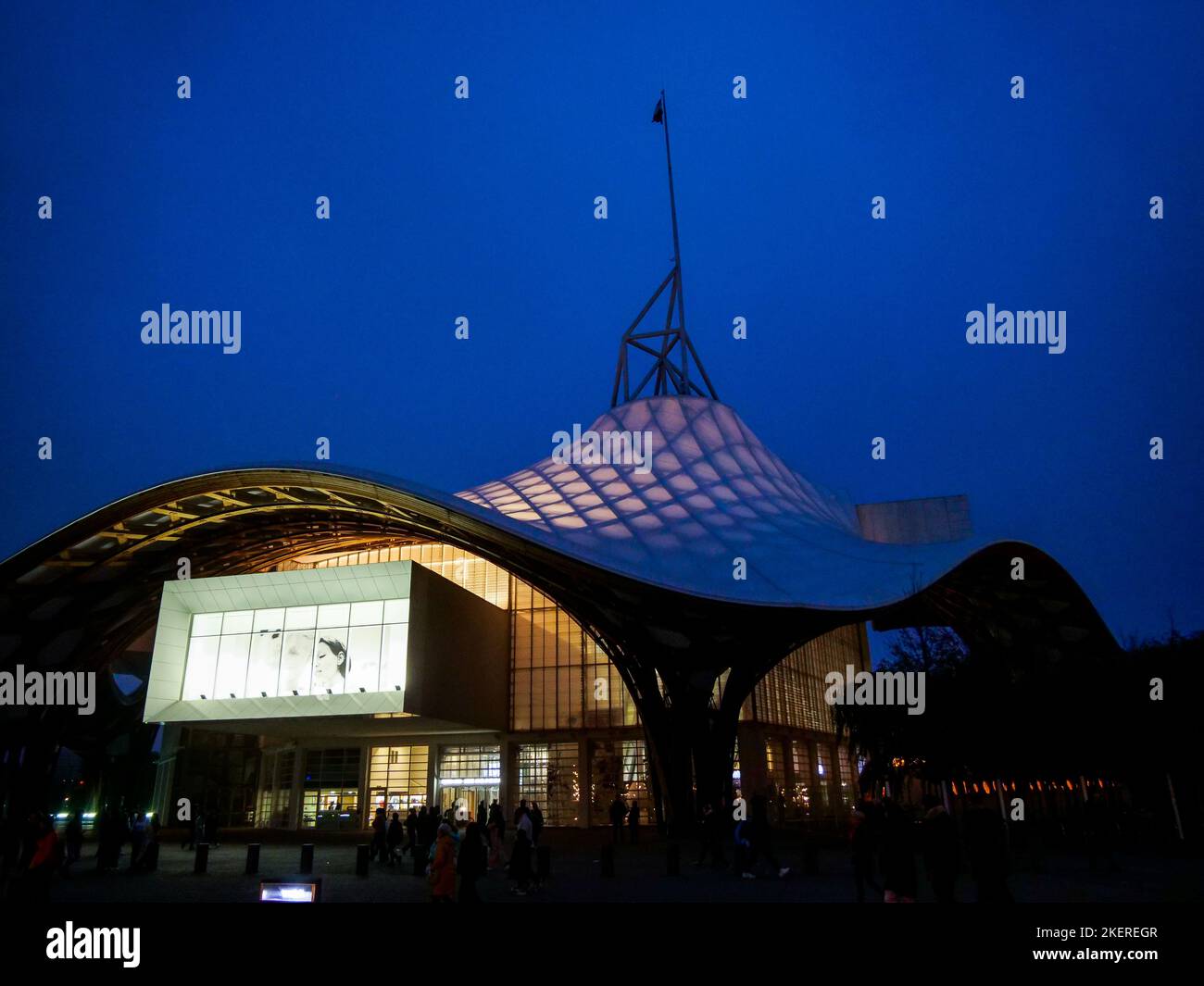 Centre Pompidou, Amphitheater district, Amphitéatre area, town-planningMetz, Moselle, Lorraine, Grand Est region, France Stock Photo