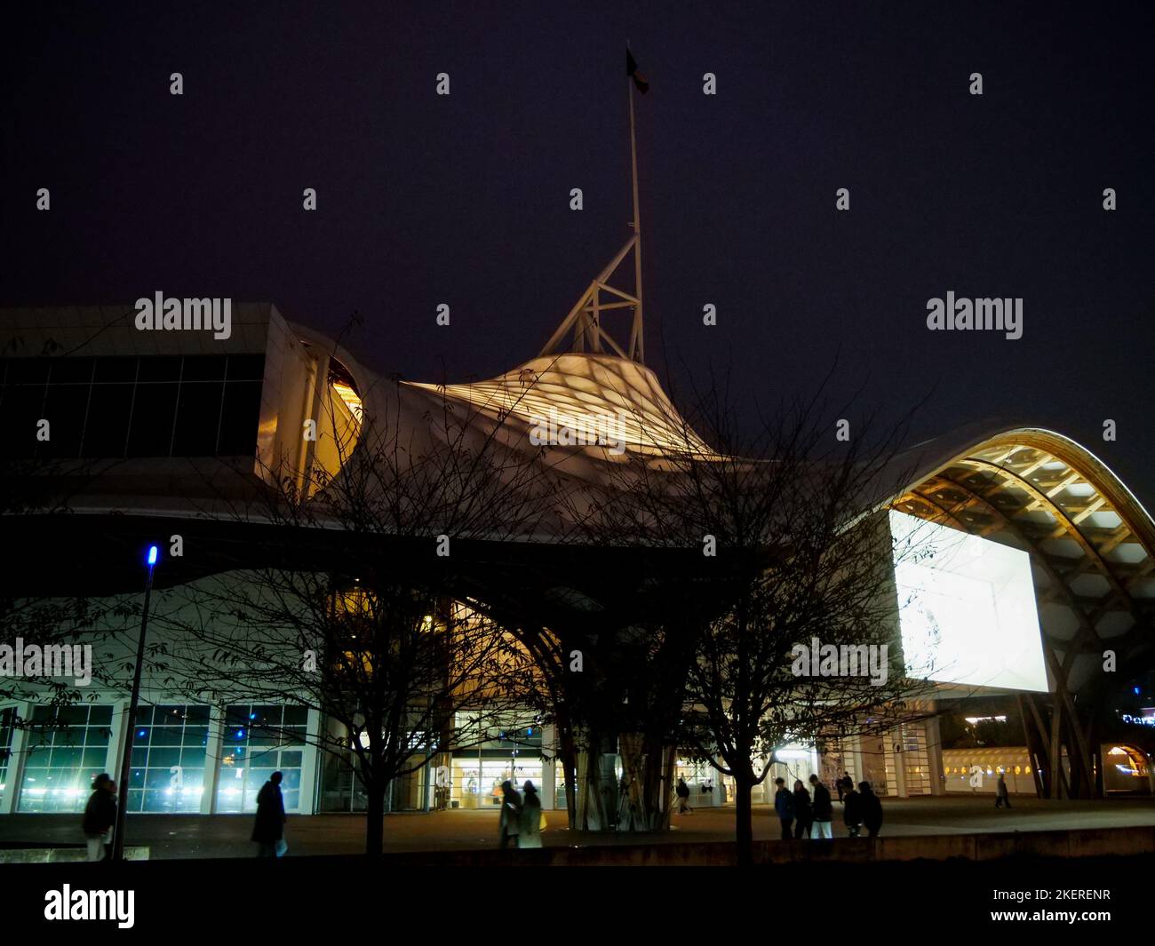 Centre Pompidou, Amphitheater district, Metz, Moselle, Lorraine, Grand Est region, France Stock Photo