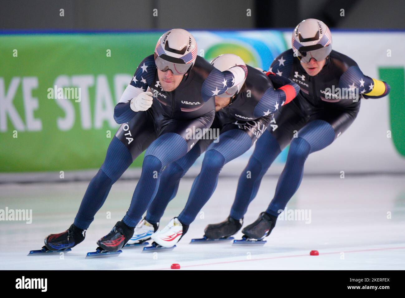 Stavanger 20221111.USA with Ethan Cepuran t.v. Casey Dawson and Emery