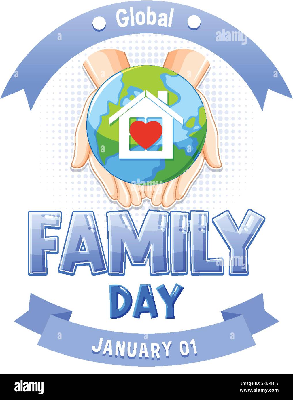 Global Family Day Baner Design illustration Stock Vector Image & Art ...