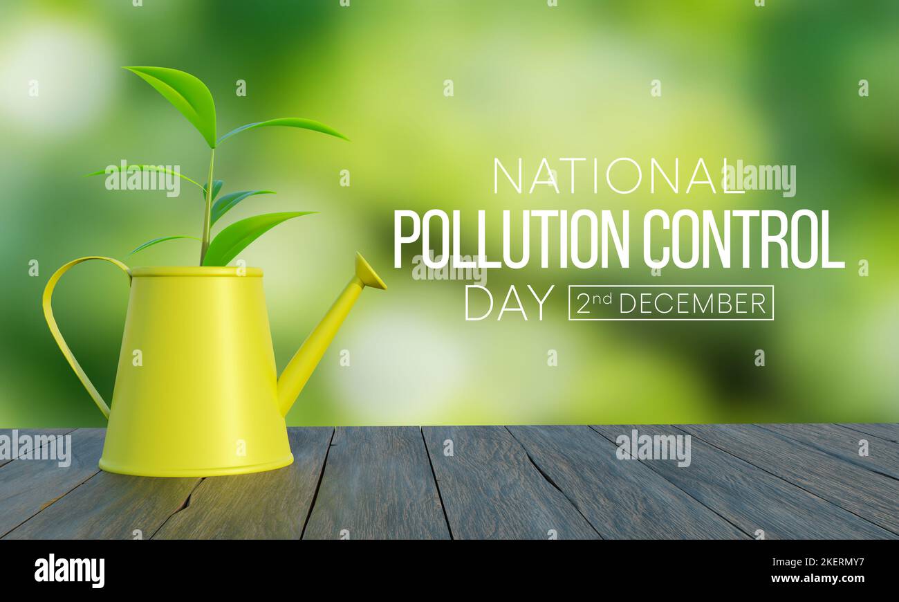 National Pollution control day is observed every year on December 2 Stock Photo