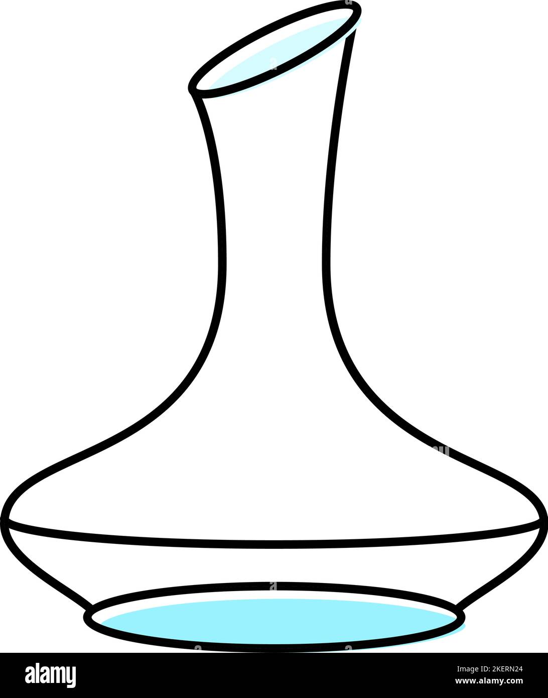 Vintage red glass decanter Stock Vector Images - Alamy