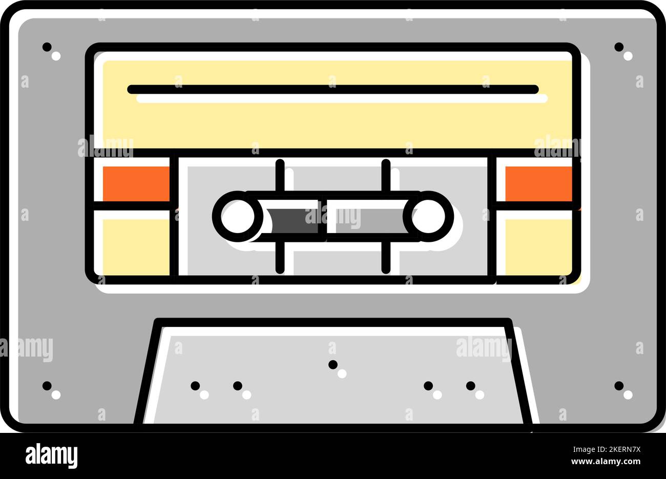 cassette audio retro gadget color icon vector illustration Stock Vector ...