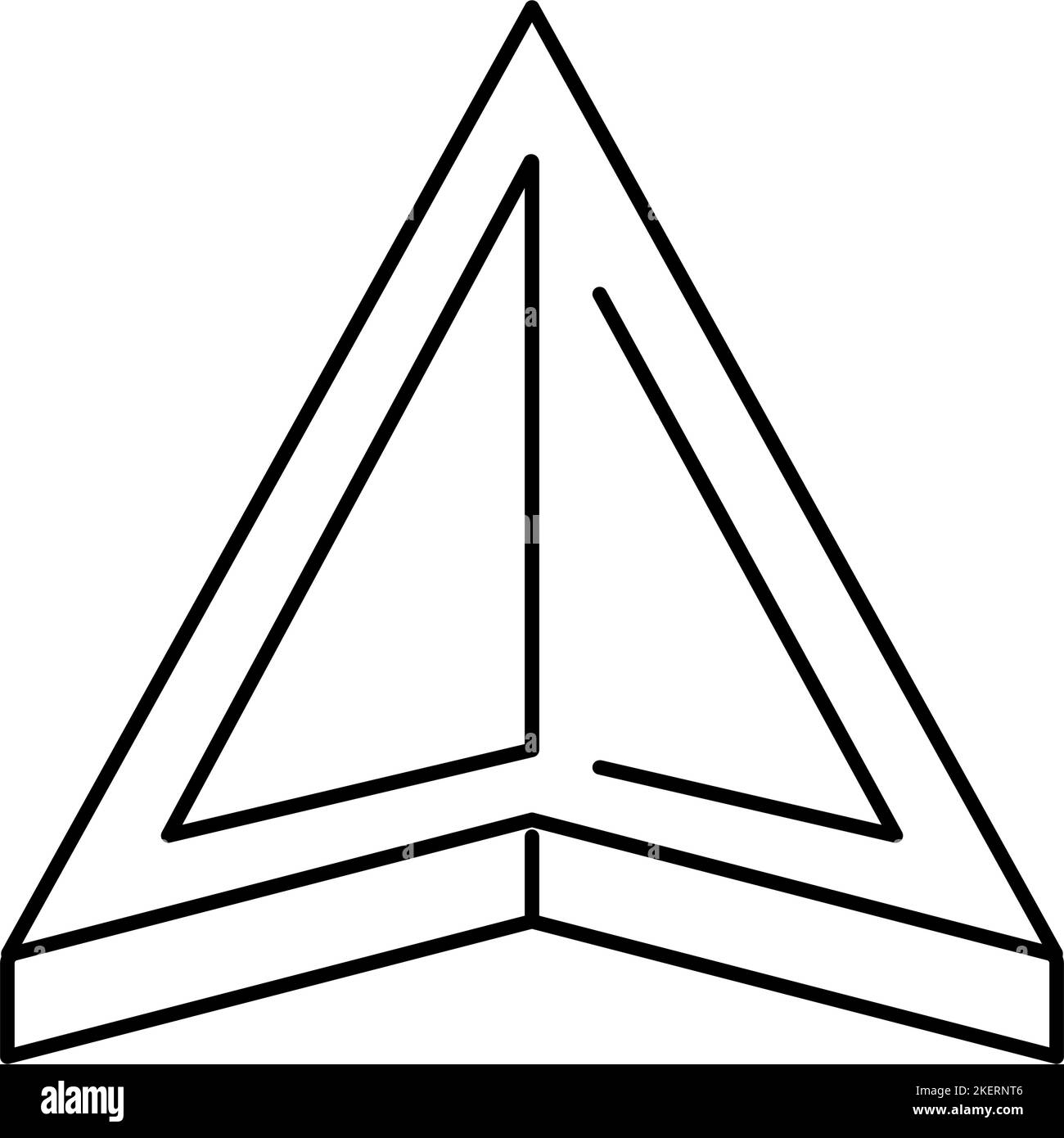 navigation arrow line icon vector illustration Stock Vector Image & Art ...