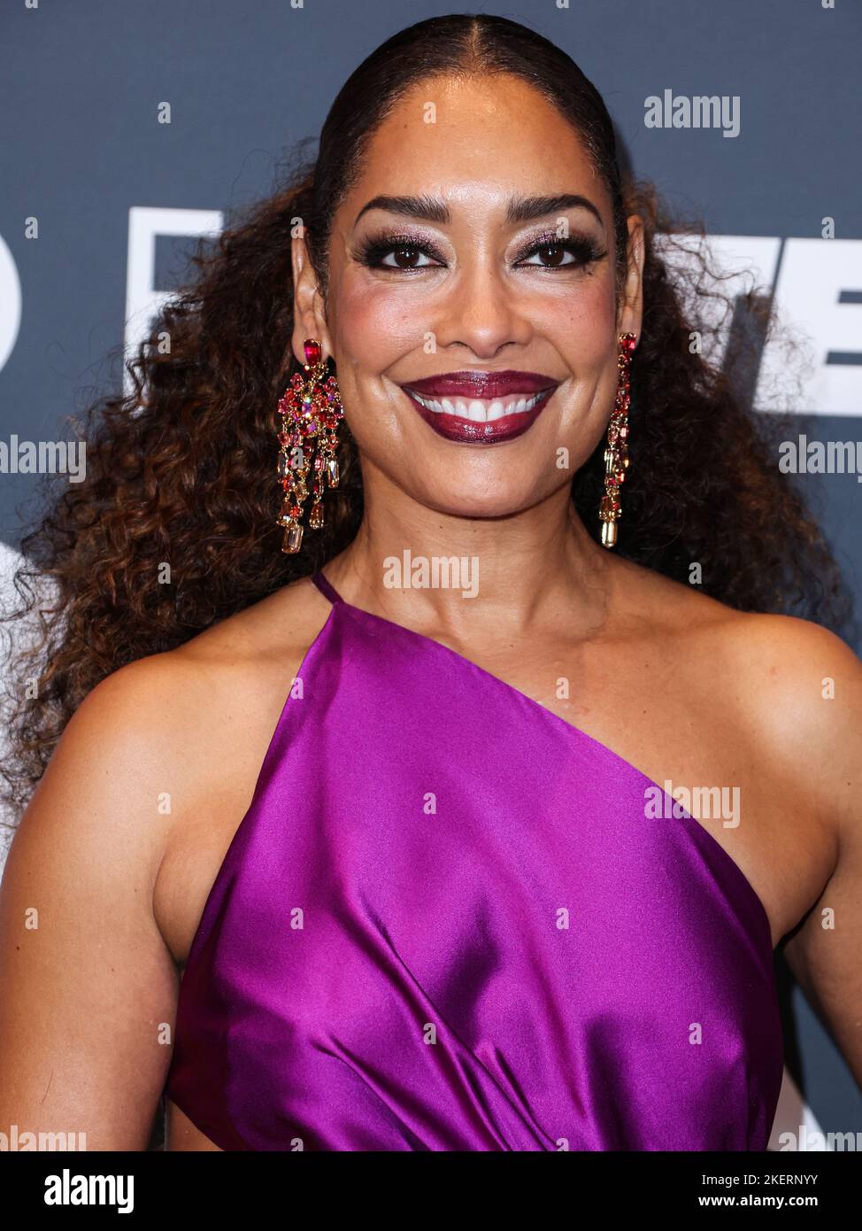 Century City, United States. 13th Nov, 2022. CENTURY CITY, LOS ANGELES, CALIFORNIA, USA - NOVEMBER 13: American actress Gina Torres arrives at the Critics Choice Association's 2nd Annual Celebration Of Latino Cinema And Television held at the Fairmont Century Plaza Hotel on November 13, 2022 in Century City, Los Angeles, California, United States. (Photo by Xavier Collin/Image Press Agency) Credit: Image Press Agency/Alamy Live News Stock Photo
