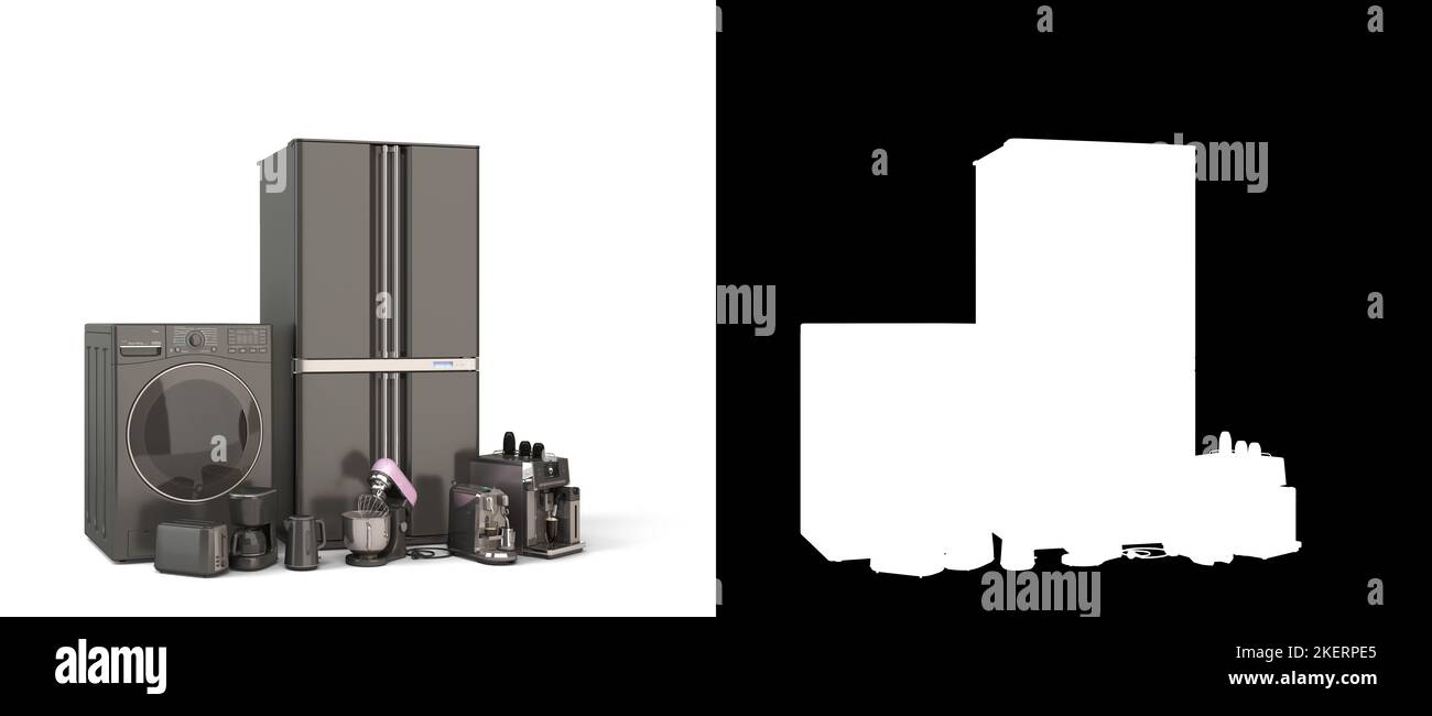 Modern home appliances E commerce or online shopping concept for