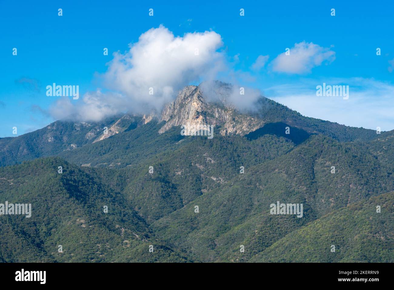 Clouds over Cerro Nueve Puntas, Sierra Mixe Range of the Sierra Madre de Oaxaca Mountains near