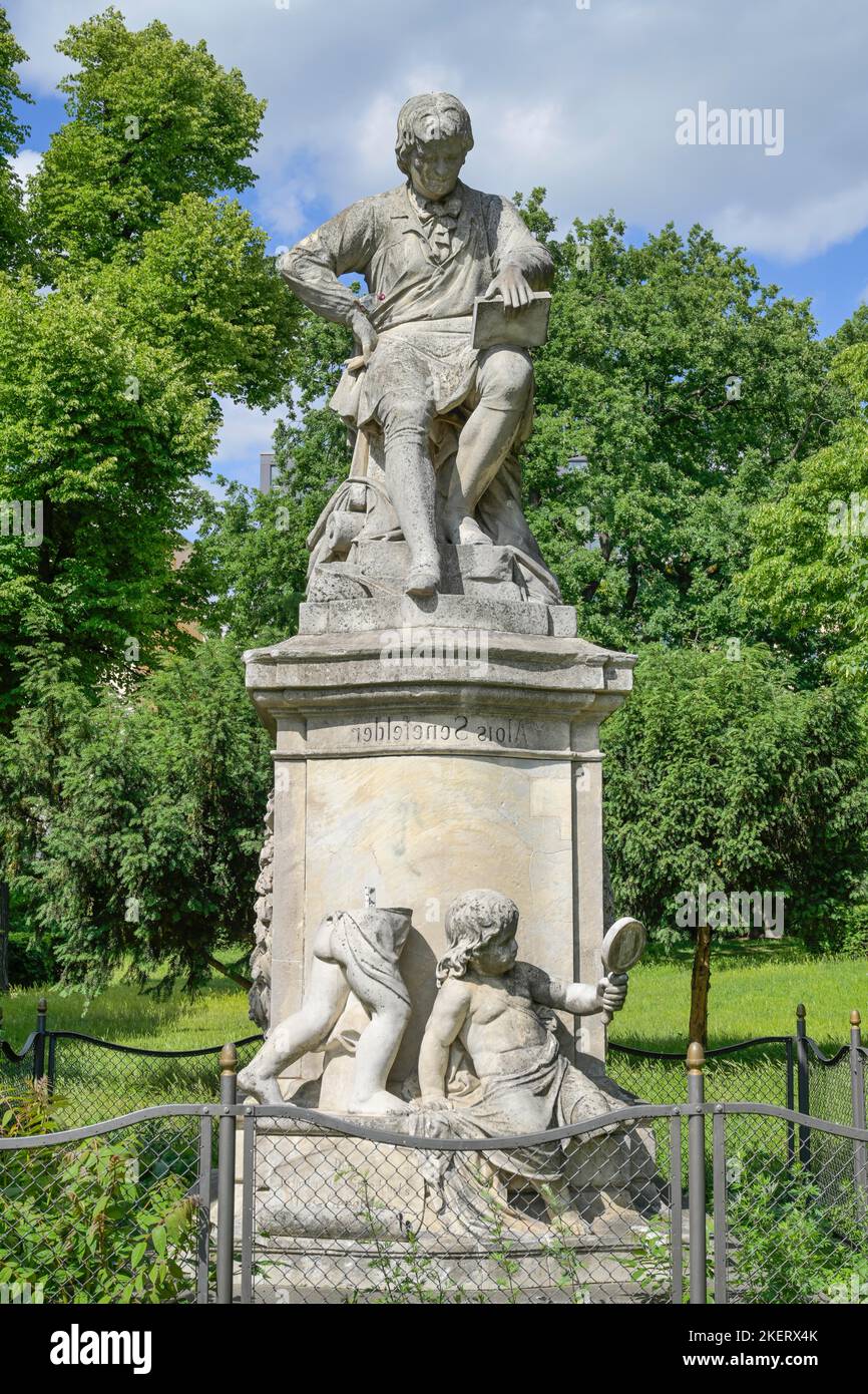 Denkmal Alois Senefelder, Senefelder Platz, Prenzlauer Berg, Pankow, Berlin, Deutschland Stock Photo