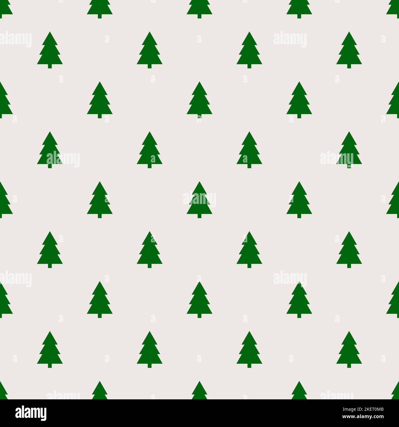 Christmas trees flat seamless pattern. Vector illustration Stock Vector ...