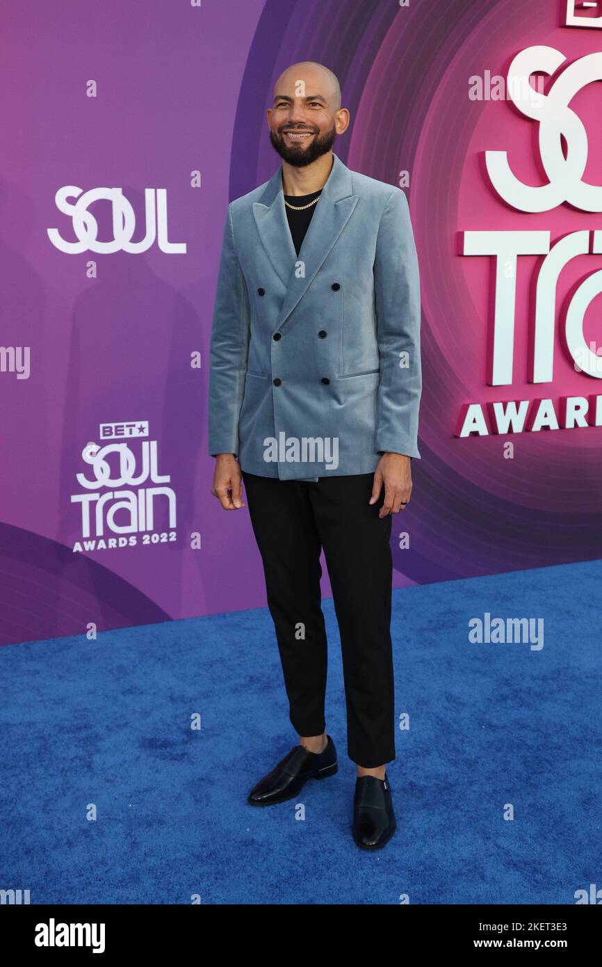Cowan arrives for the Soul Train Awards 2022 at the Orleans
