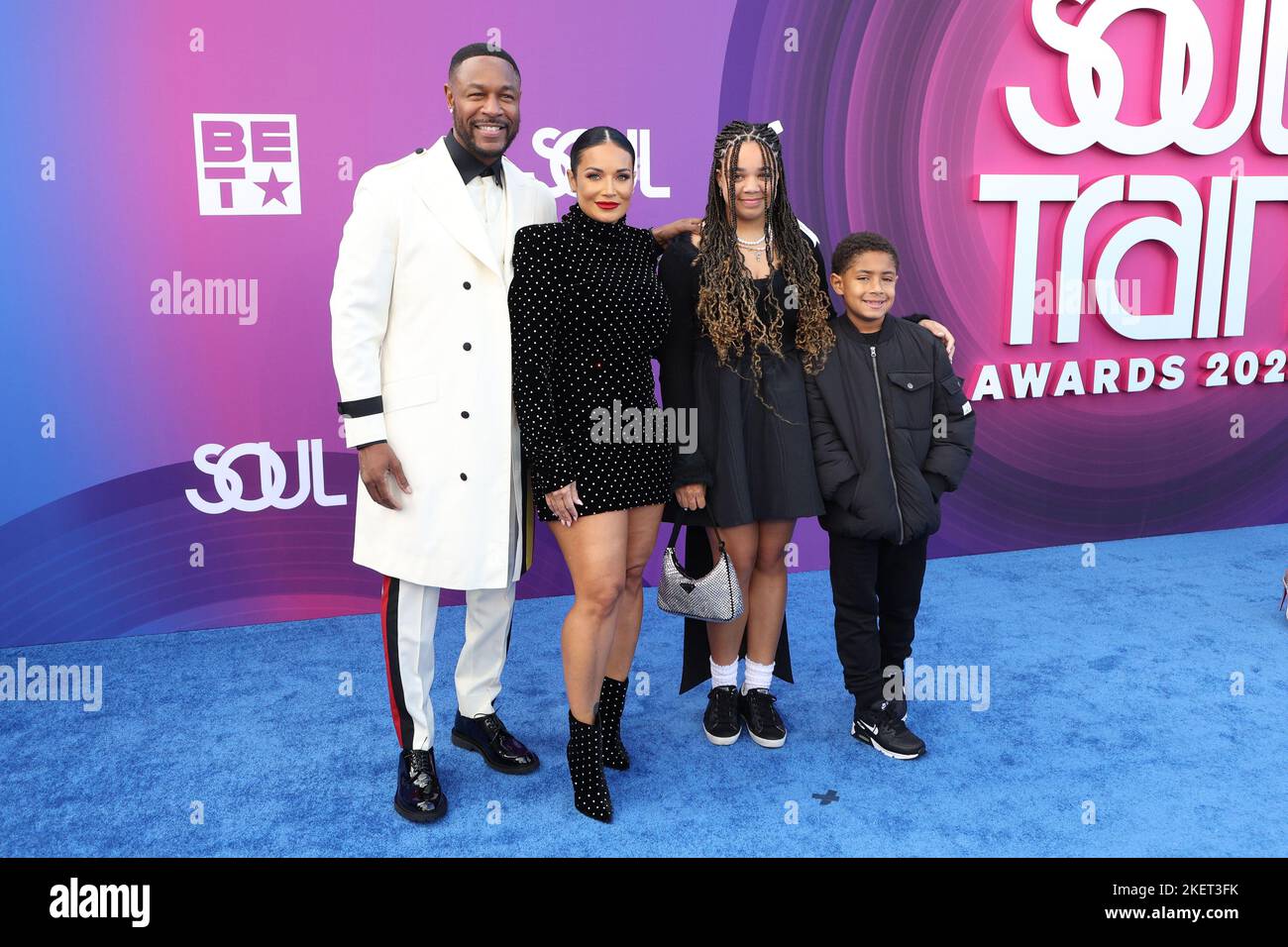 Las Vegas, United States. 13th Nov, 2022. (LR) Tank, Zena Foster, Zoey