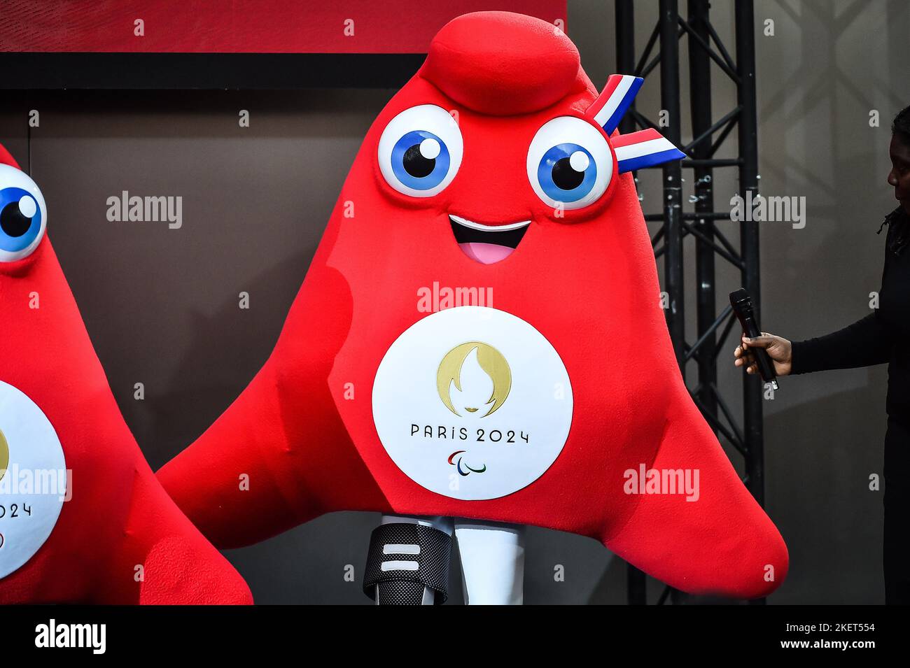 Illustration Mascot "La Phryge Paralympique" during the Presentation of