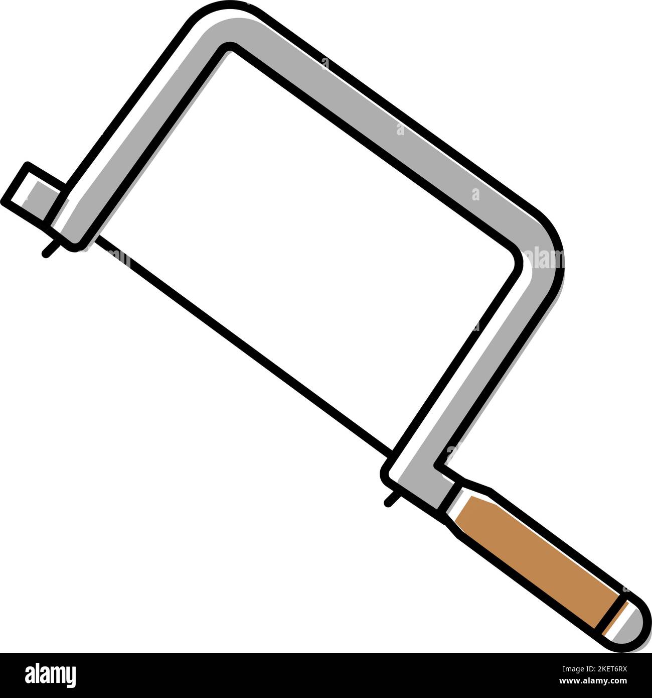 coping saw color icon vector illustration Stock Vector Image & Art - Alamy