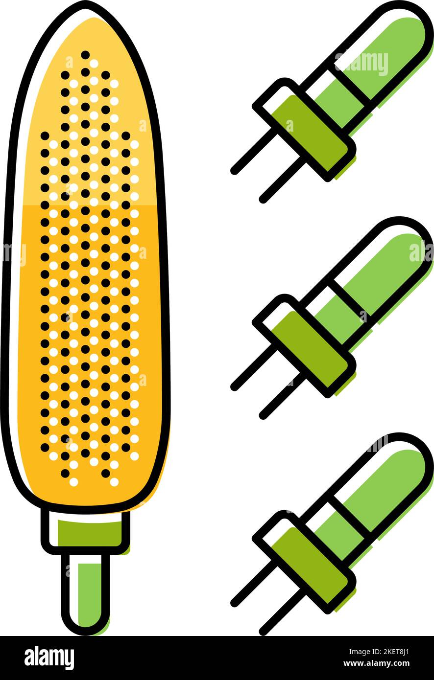 holder corn color icon vector illustration Stock Vector Image & Art - Alamy