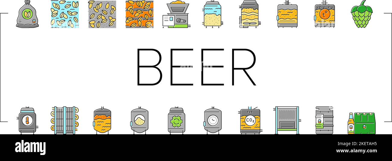 Microbrewery beer alcohol bar Stock Vector Images - Alamy