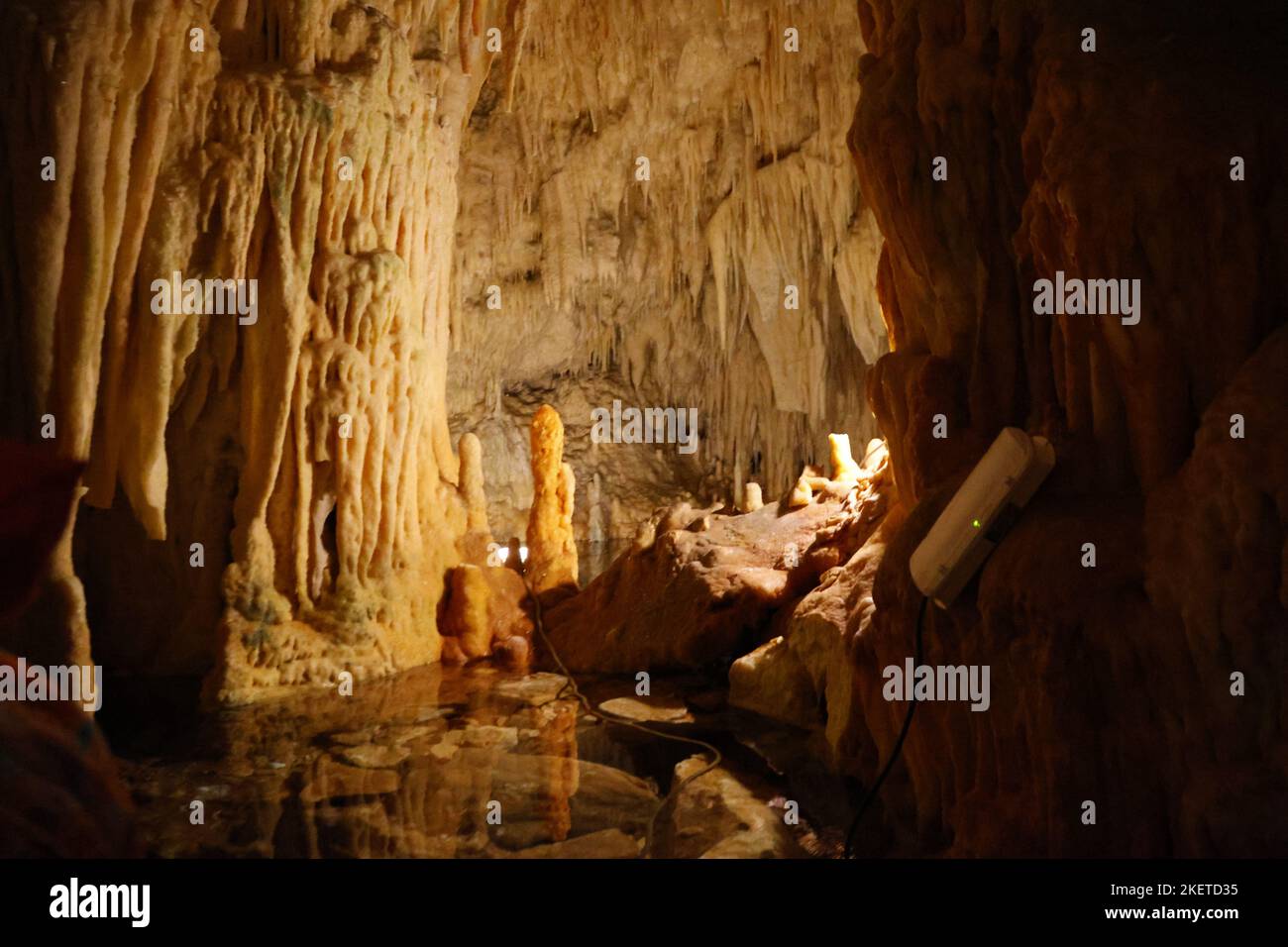 underground cave Stock Photo