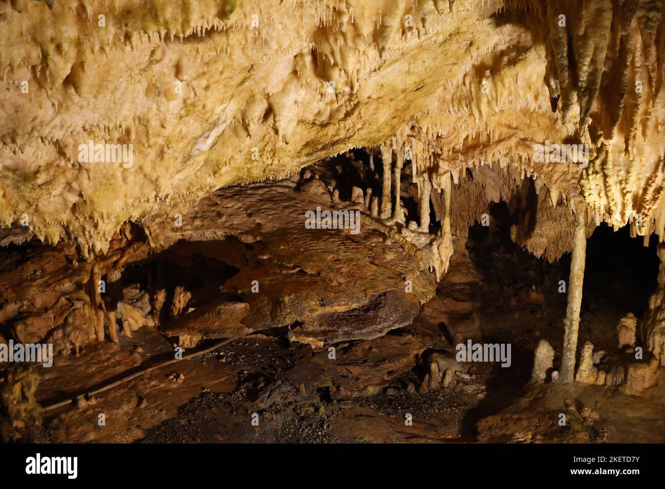 underground cave Stock Photo
