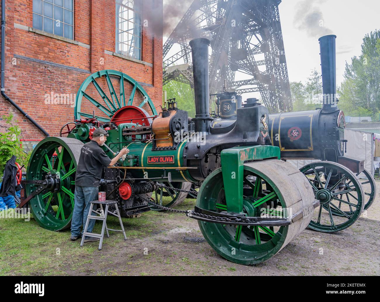 Aveling & Porter R10 Steam Roller 'Lady Olivia'; Number 4403; Built 1899. Stock Photo
