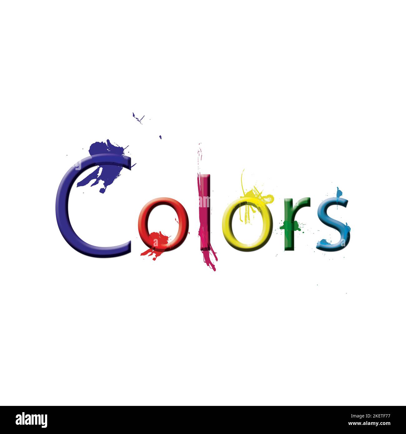 Colorful paint splash alphabet letters hires stock photography and