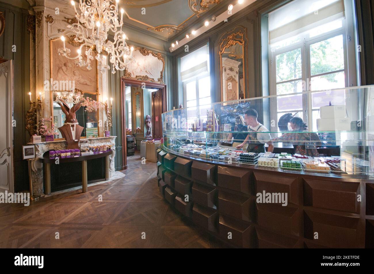 The famous "The Chocolate Line" store, Antwerp (Flanders), Belgium