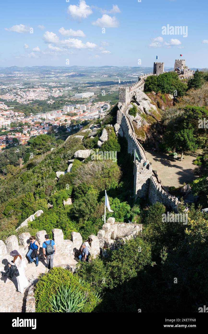 tourists-climb-the-impressive-fortified-walls-and-turrets-of-the-10th