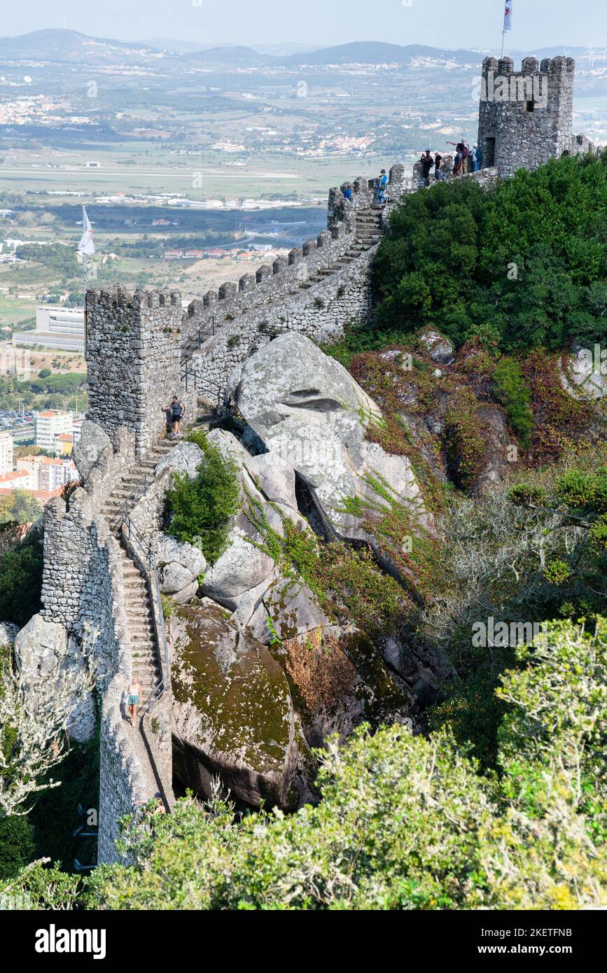 tourists-climb-the-impressive-fortified-walls-and-turrets-of-the-10th