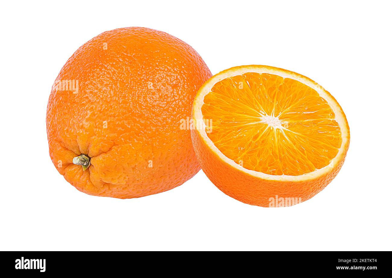 orange fruit isolate on white background Stock Photo