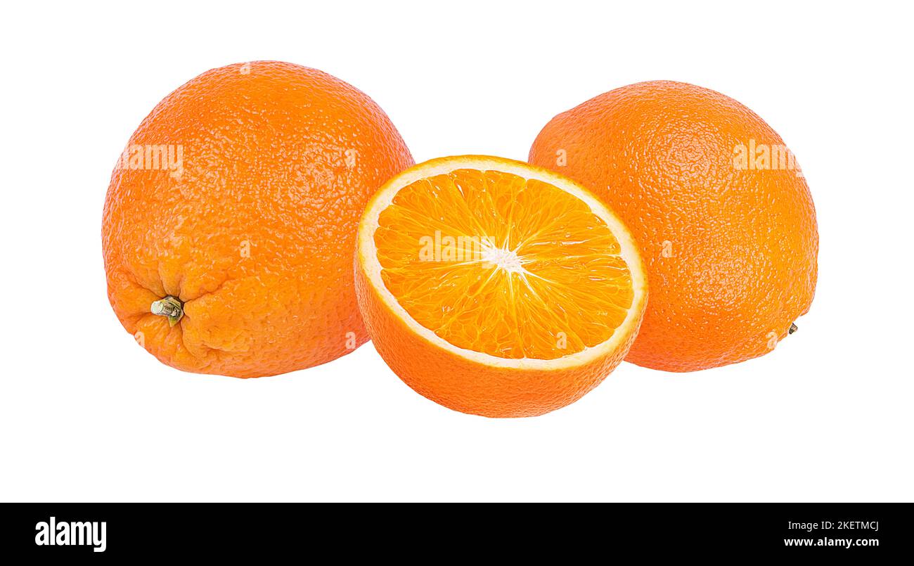orange fruit isolate on white background Stock Photo