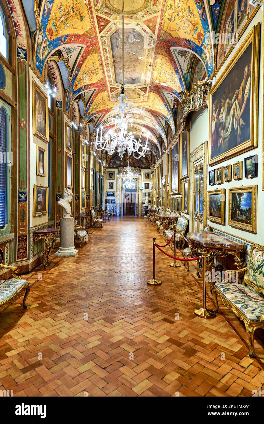 Rome Lazio Italy. The Doria Pamphilj Gallery is a large art collection housed in the Palazzo Doria Pamphilj Stock Photo