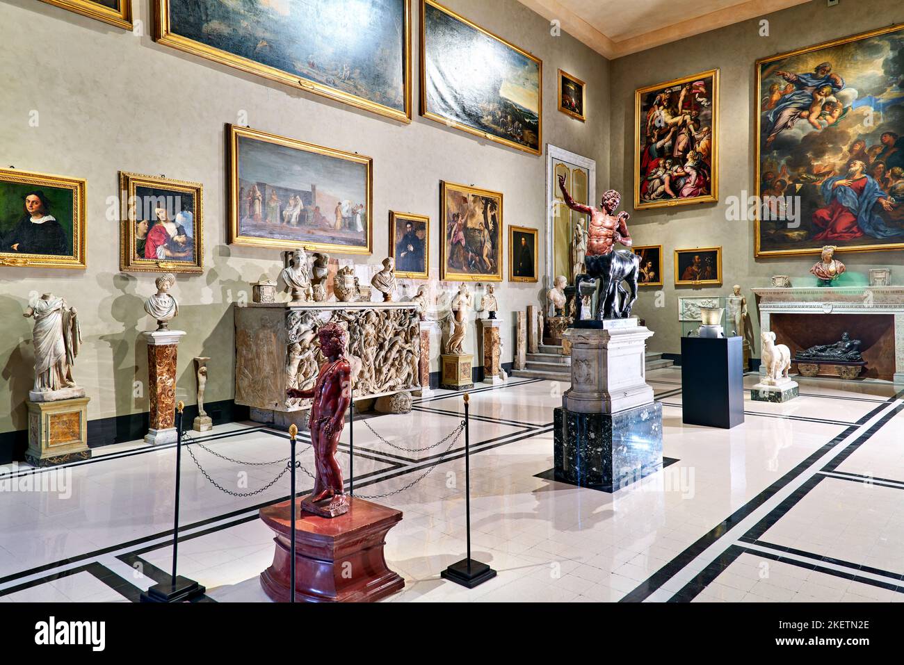 Rome Lazio Italy. The Doria Pamphilj Gallery is a large art collection housed in the Palazzo Doria Pamphilj Stock Photo
