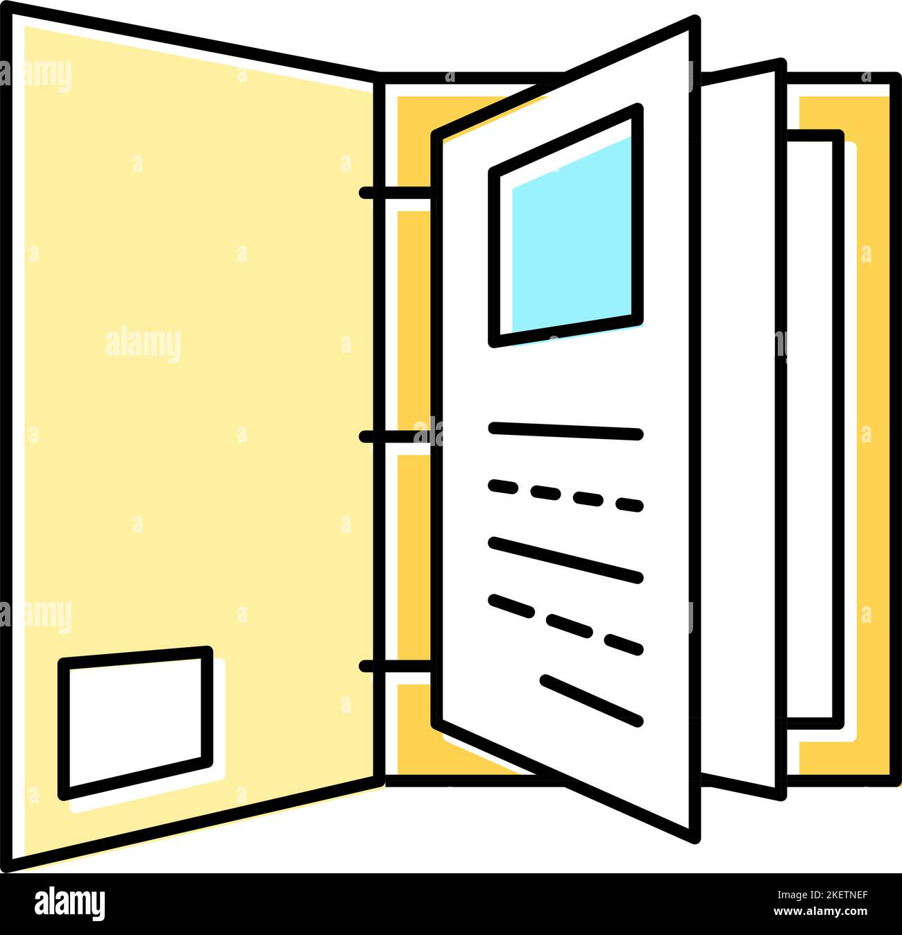 portfolio folder color icon vector illustration Stock Vector Image ...