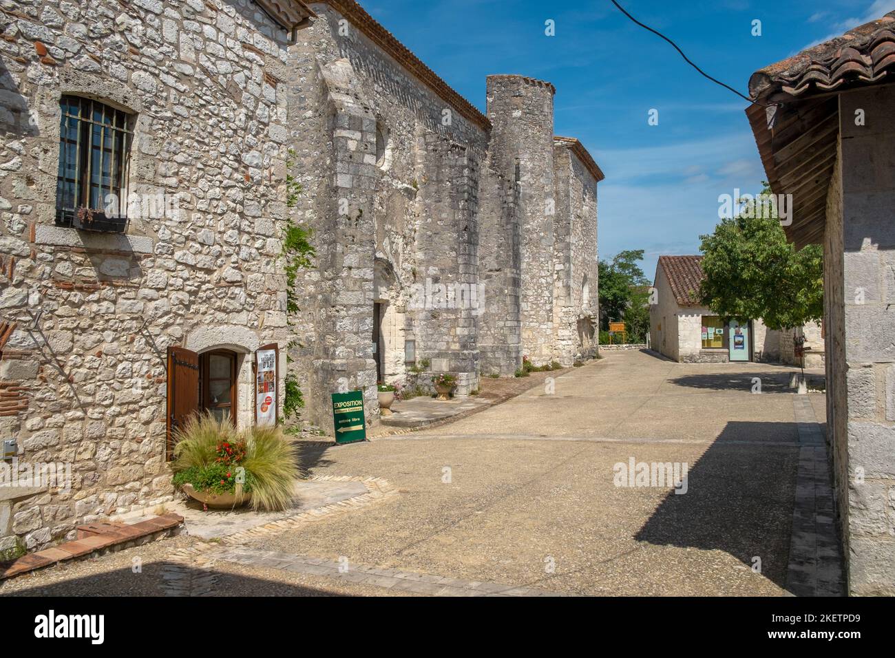 18th July 2019 Pujols, France Historic architecture and summer