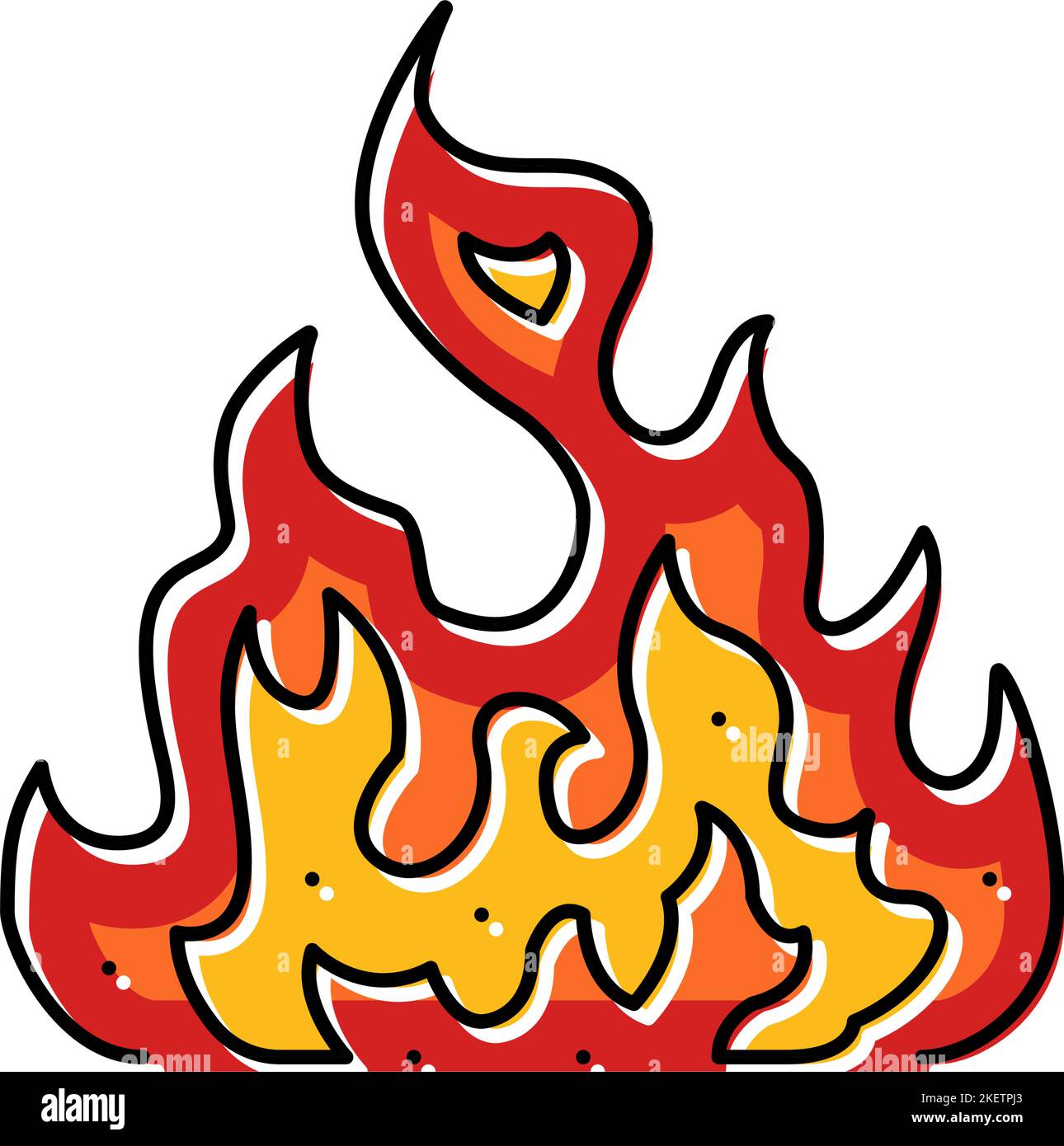 inferno color icon vector illustration Stock Vector Image & Art - Alamy