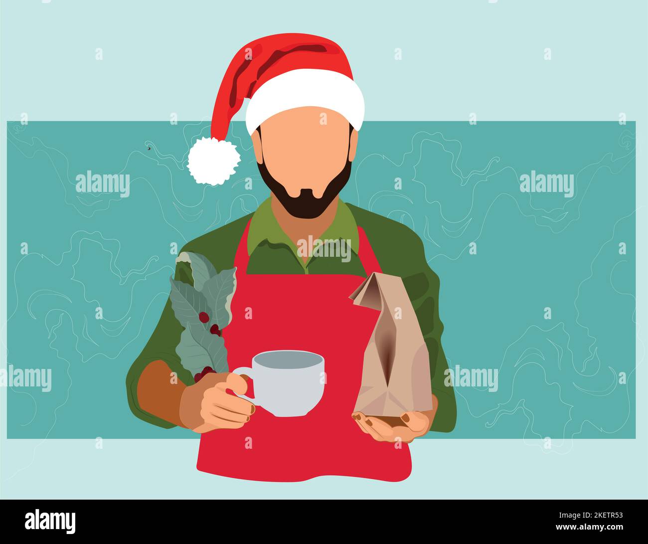 Happy Barista Stock Vector Images Alamy happy-barista-stock-vector-images-alamy