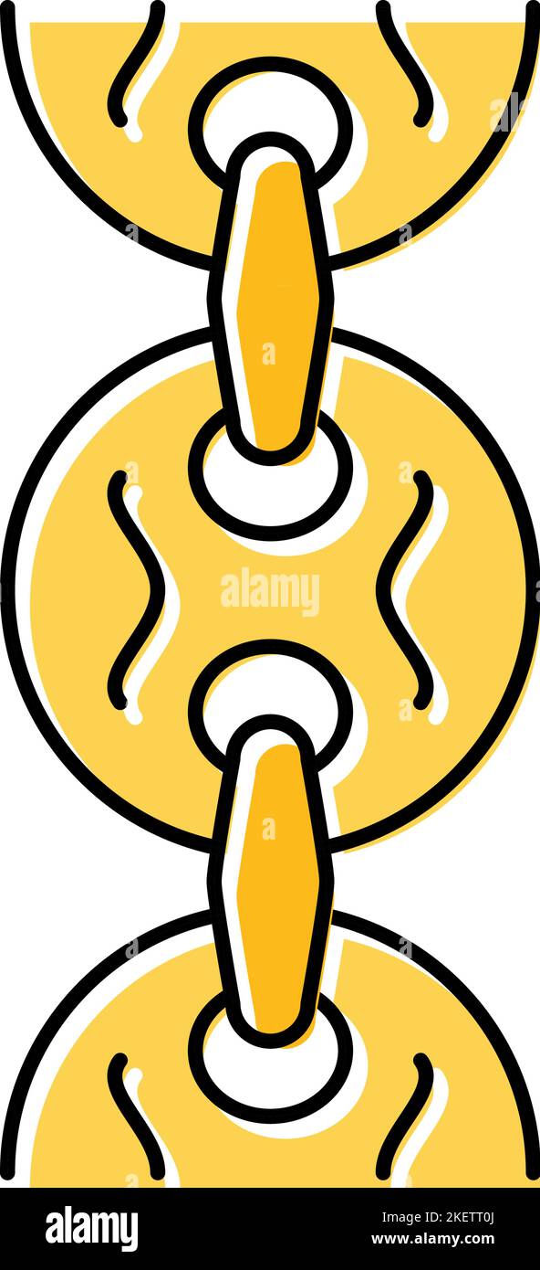 puffed mariner chain color icon vector illustration Stock Vector Image ...