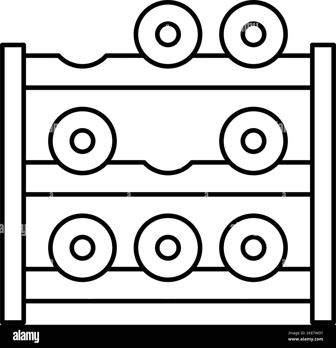 Wine rack logo Stock Vector Images Alamy