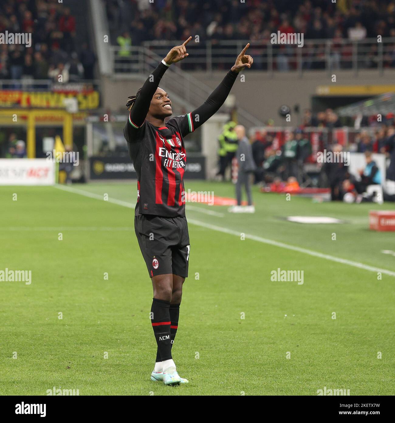 Detailed Leao Double Sends Milan Top With 2-1 Win Over Fiorentina View Illustration Detailed Leao Double Sends Milan Top With 2-1 Win Over Fiorentina View Illustration
