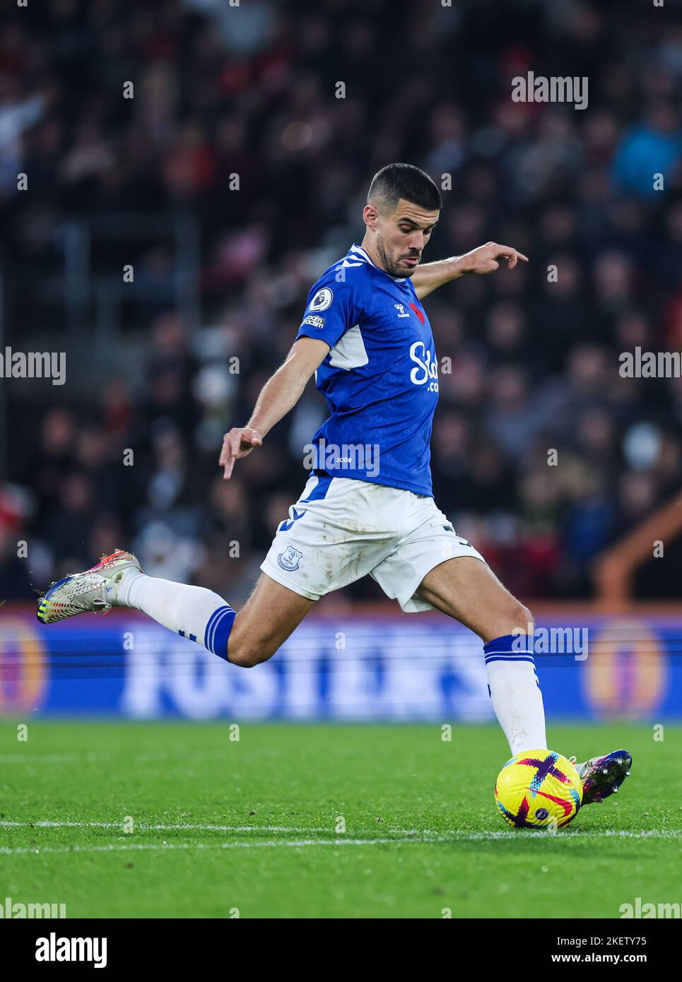 Everton’s Conor Coady in action during the Premier League match at ...
