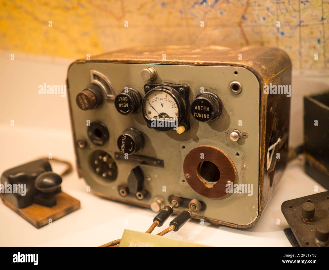 Secret Radio, Used for Communication with British and Norway Resistance, Norway Resistance Museum, Oslo, Norway, Scandinavia, Europe. Stock Photo