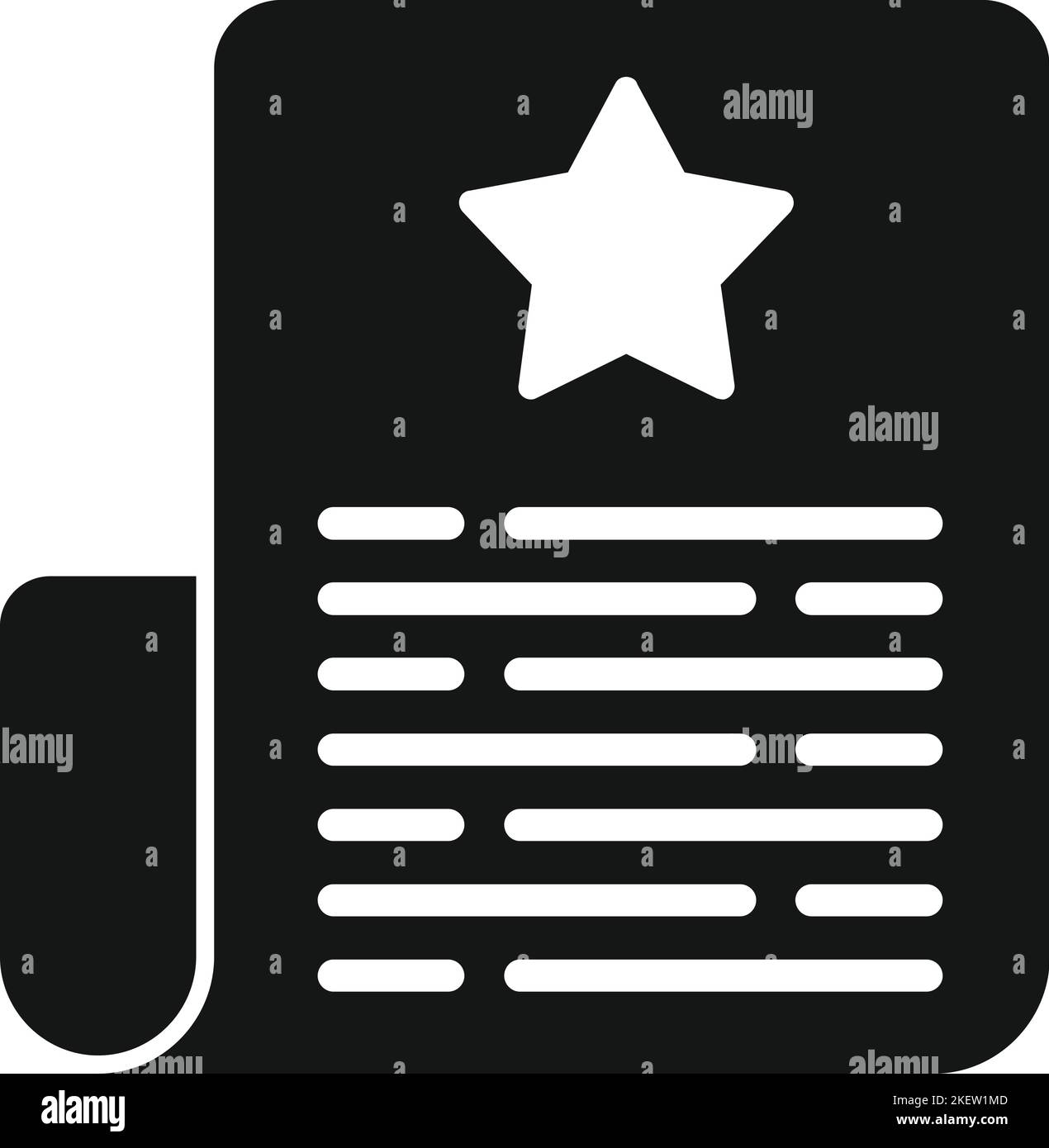 Rate paper icon simple vector. Customer review. Client service Stock ...