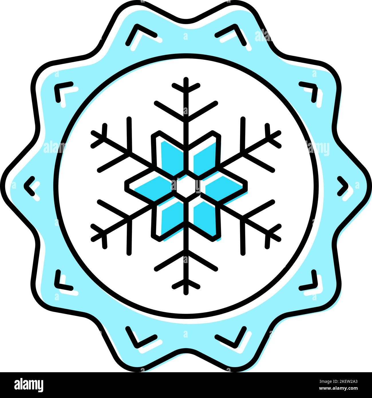 frozen winter color icon vector illustration Stock Vector Image & Art ...