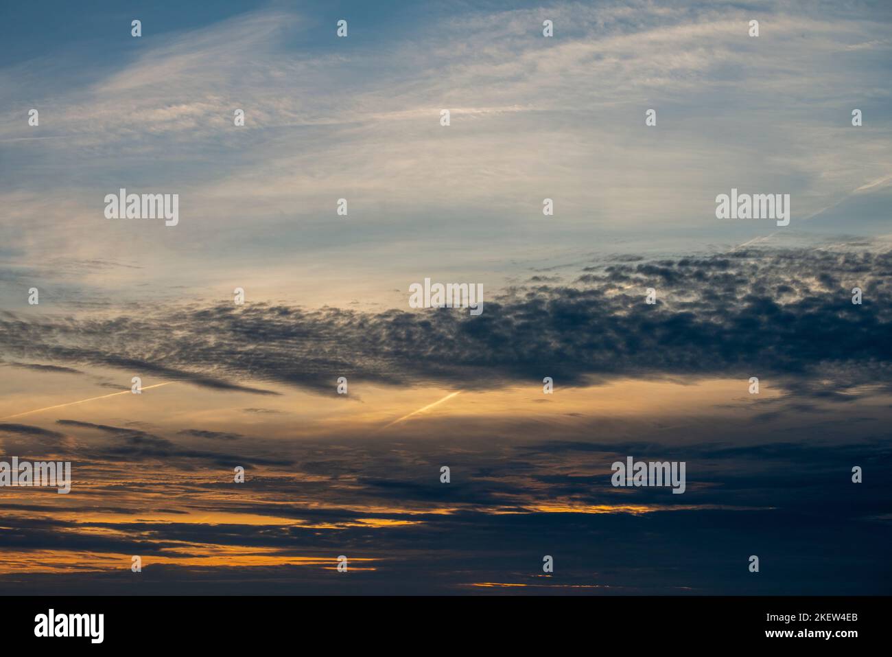 Beautiful sunset sky in Portugal Coast Stock Photo Alamy