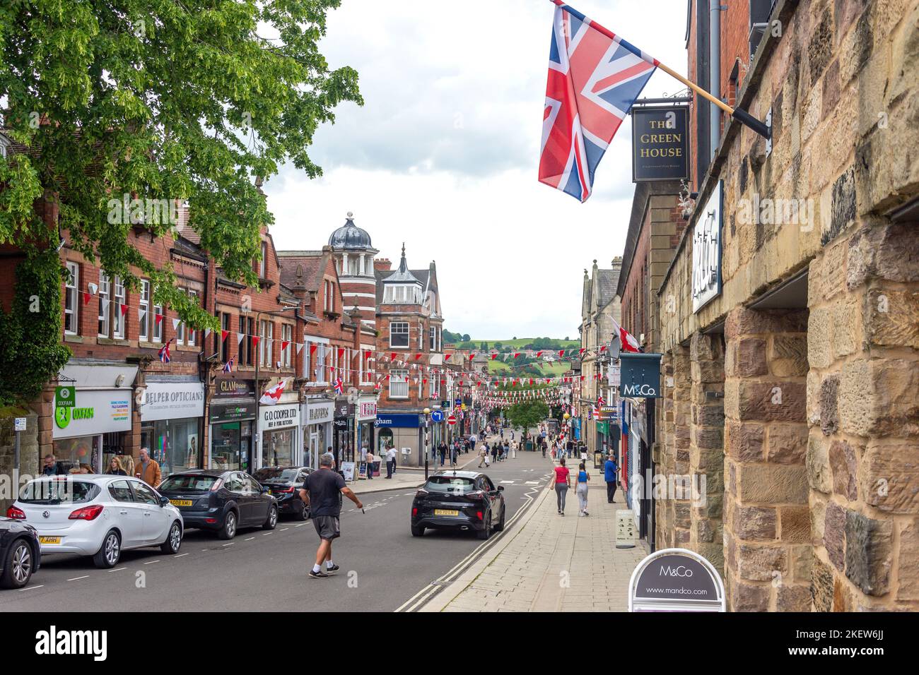 King Street, Belper, Derbyshire, England, United Kingdom Stock Photo