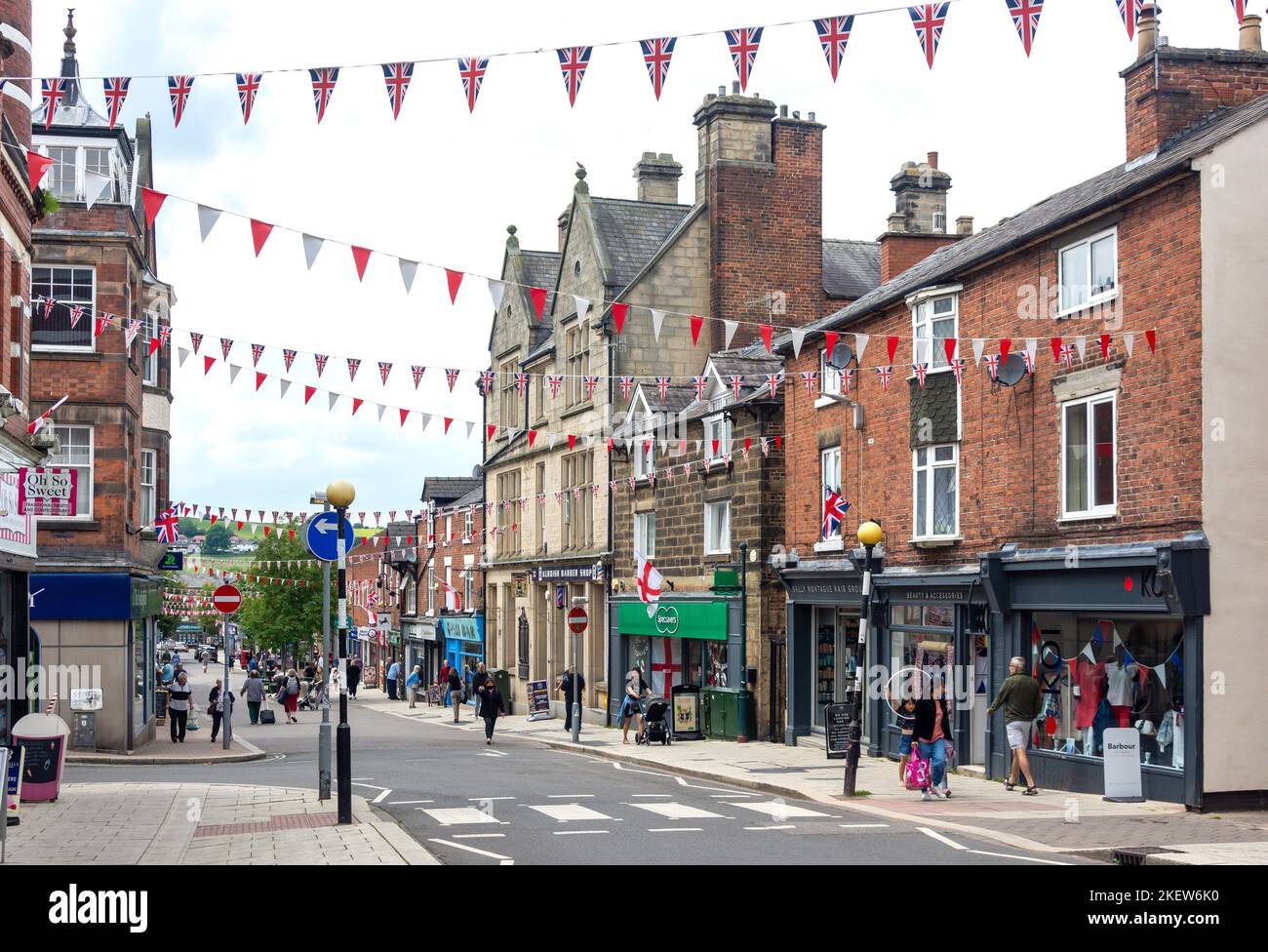 King Street, Belper, Derbyshire, England, United Kingdom Stock Photo