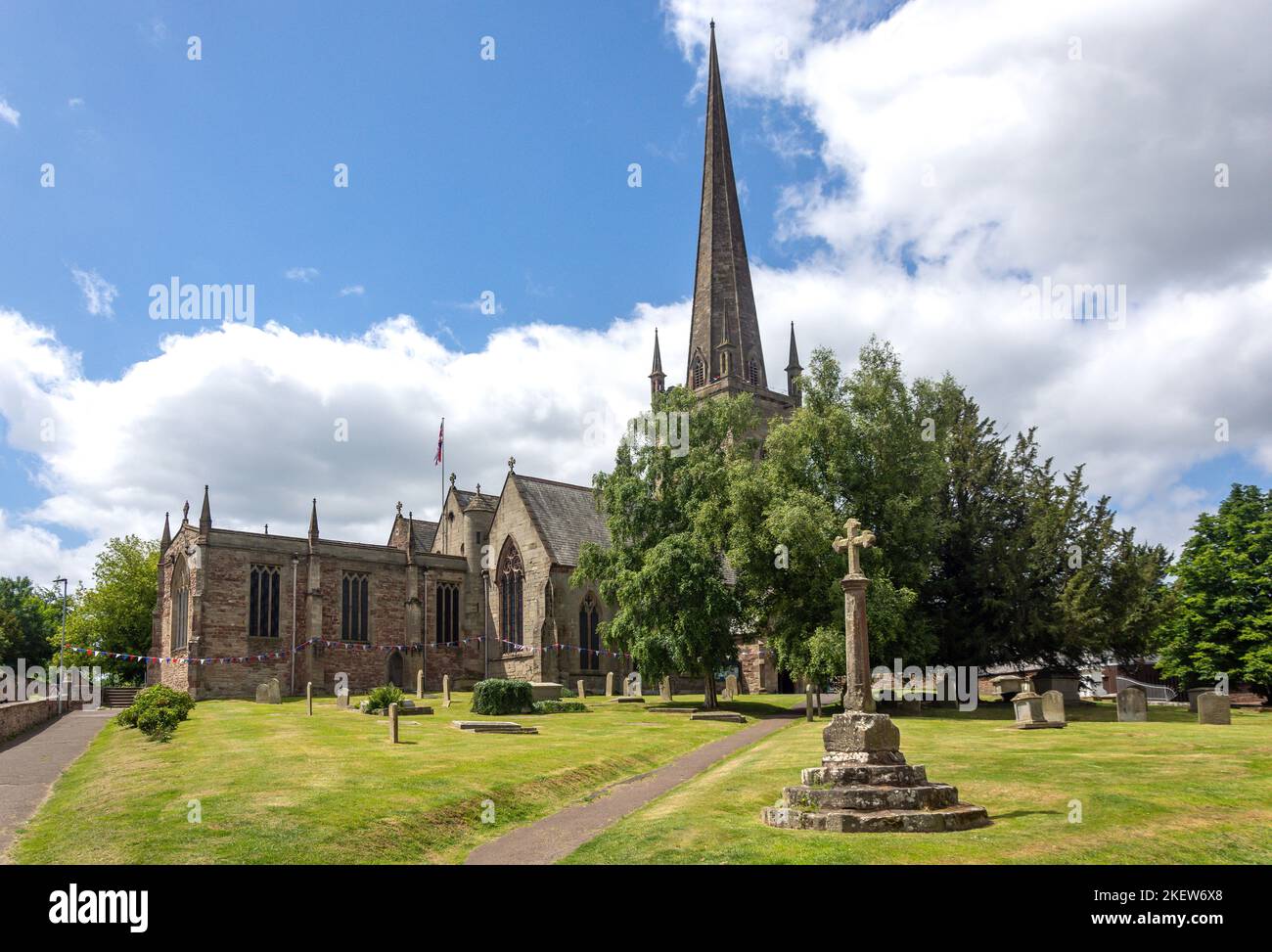 St Mary's Parish Church, Church street, Ross-on-Wye (Rhosan ar Wy), Herefordshire, England, United Kingdom Stock Photo